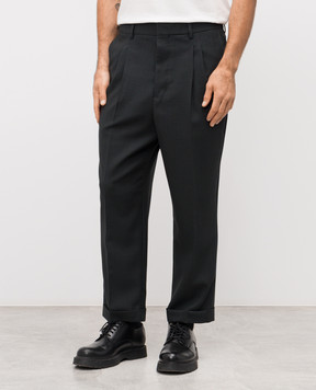 Ami Paris Black wool pants HTR111WV0066