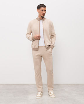 Bertolo Cashmere White T-shirt with silk 902010001891