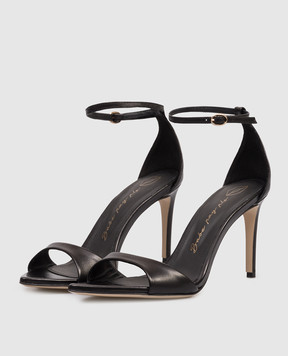 Babe Pay Pls Black leather sandals 223804KO