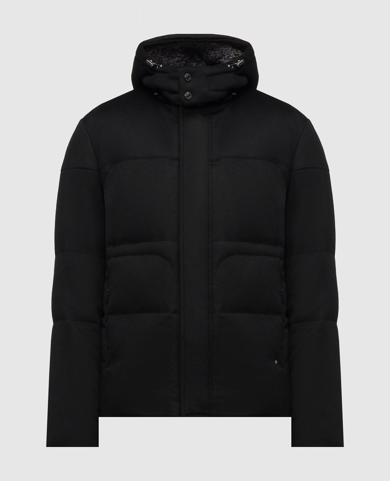 

Black cashmere down jacket Stefano Ricci
