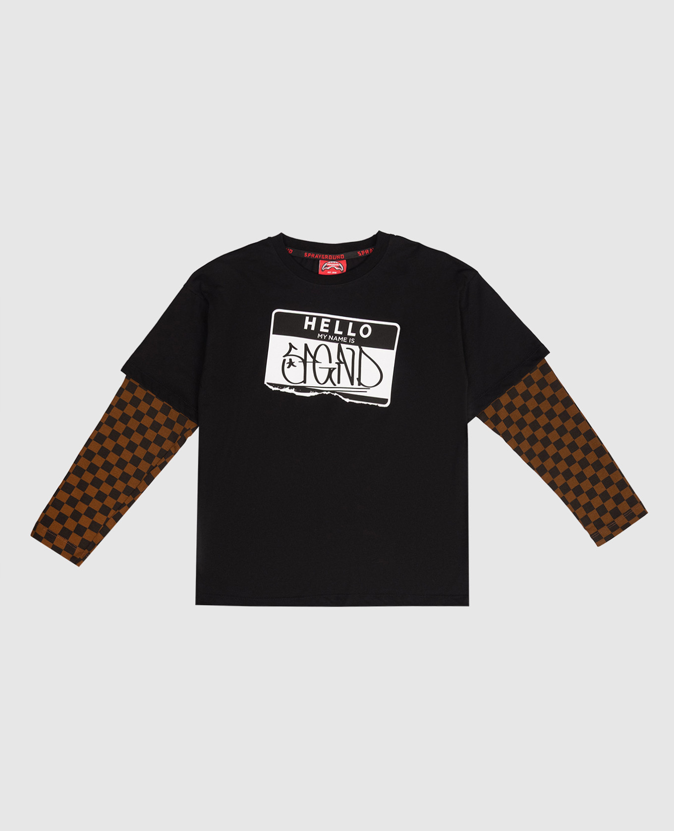 

Children's black long-sleeve shirt with print Sprayground