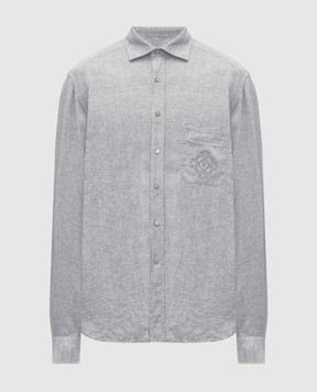 Stefano Ricci Gray linen shirt MC008163BX2922