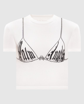 Palm Angels White Bra Baby top PWAA077S26JER002