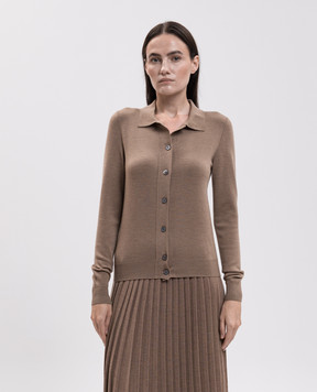 Marco Pescarolo Beige wool cardigan AURAD54M01