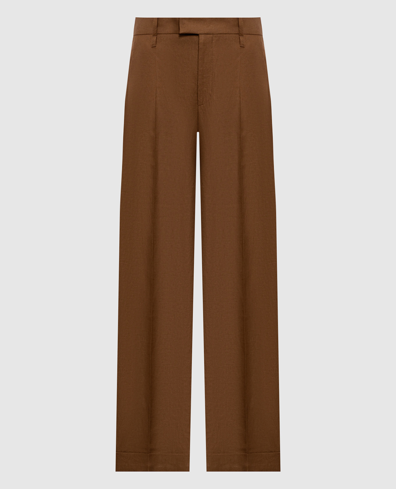 Brown linen pants
