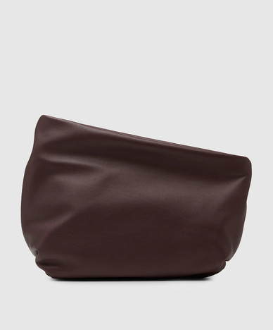 Burgunderfarbene Ledertasche Fanta
