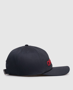 Off-White Blue cap with logo OMLA04AF25FAB001