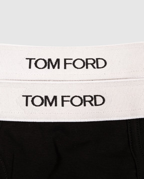 Tom Ford Set of black boxer briefs with logo pattern T4XC32270