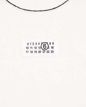 Maison Margiela MM6 Children's ivory sweater with wool M61025MM06Q
