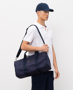 Vilebrequin Blue patterned travel bag B48C0437