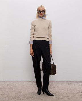 Max & Co Beige GELATO wool and cashmere sweater MCOGELATO