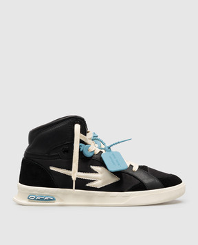 Off-White Black combination high-tops End Of Play OF05796101