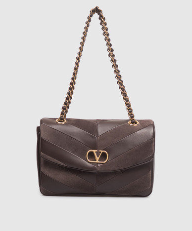 Brown leather bag Djuna