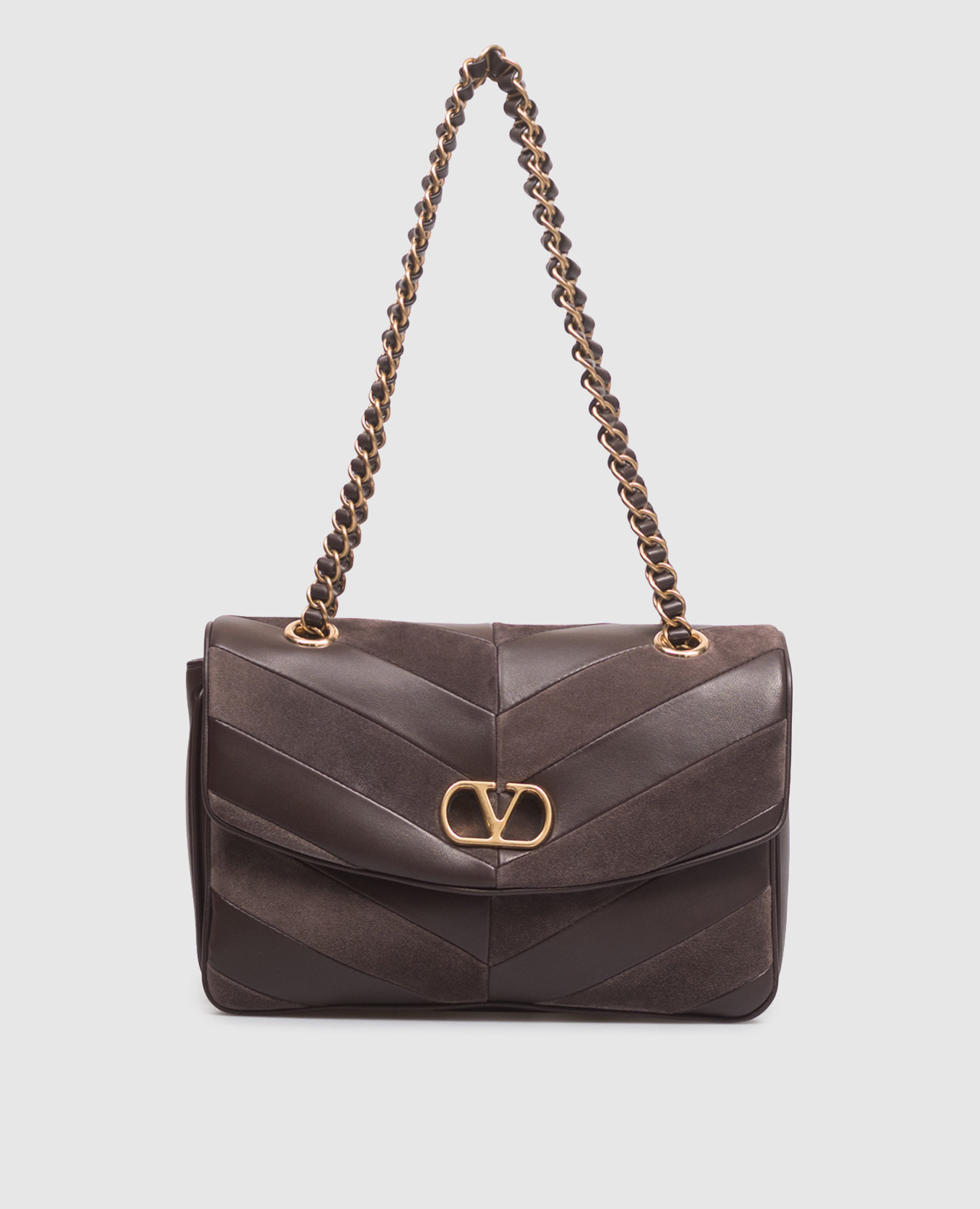Brown leather bag Djuna
