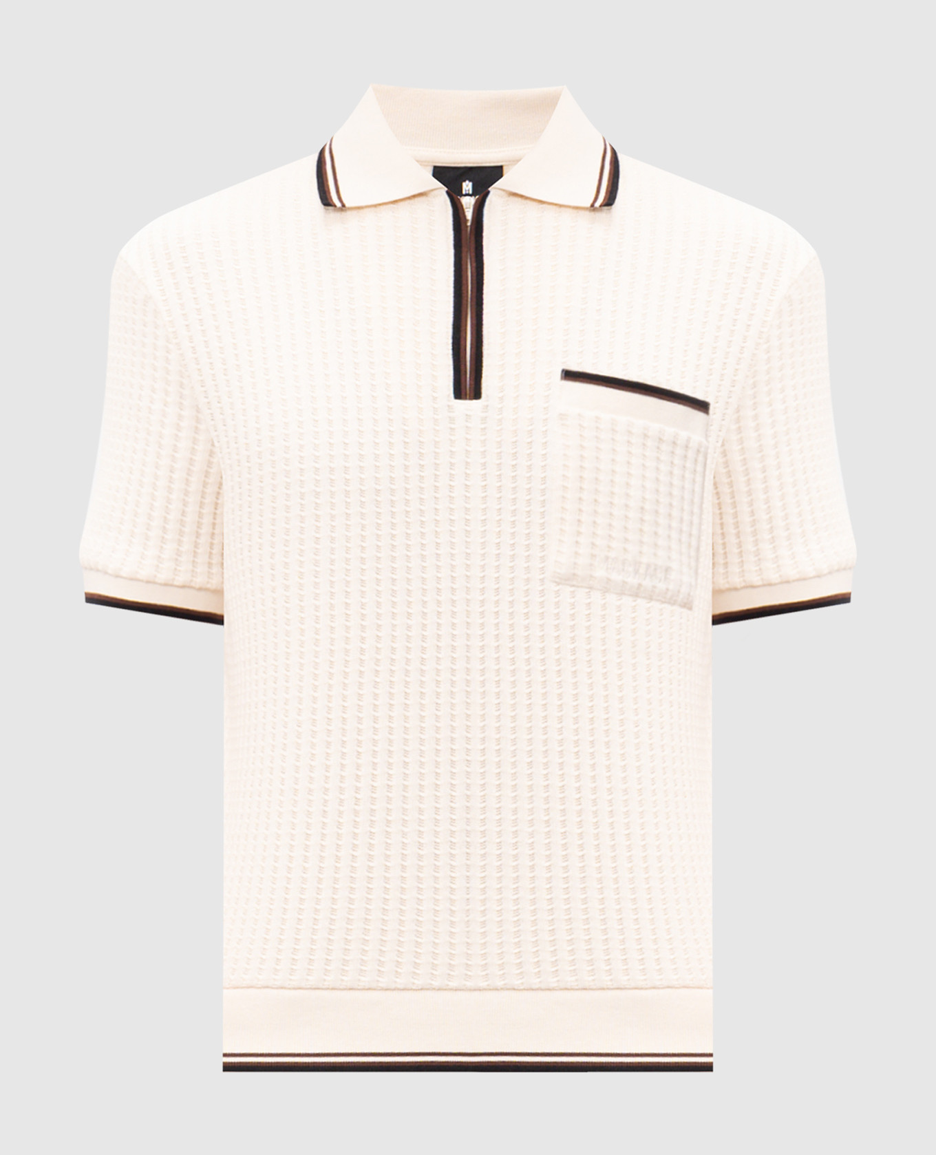 

Beige Estaban polo with contrast piping Mackage