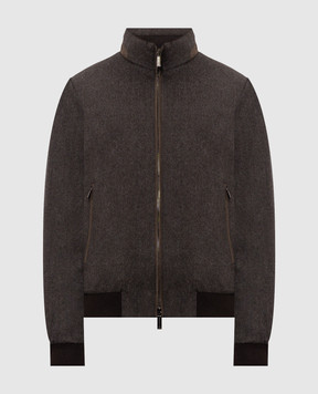 MooRER DONIZETTI dark brown wool and cashmere down jacket DONIZETTILS9