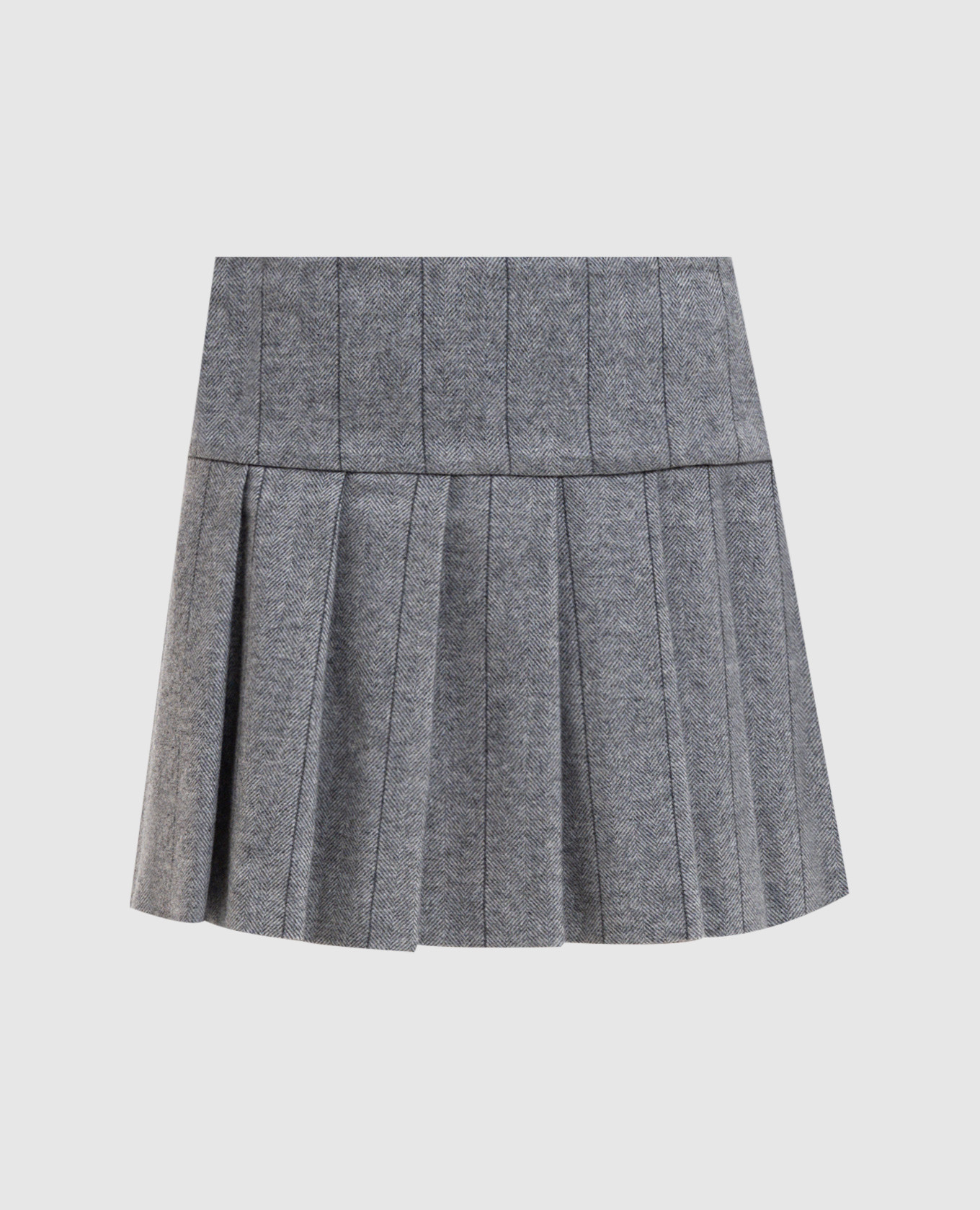 

CANTO gray pleated skirt with wool Max & Co, Grey