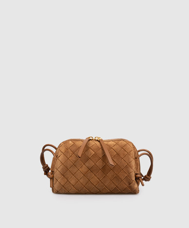 Brown suede Concert bag