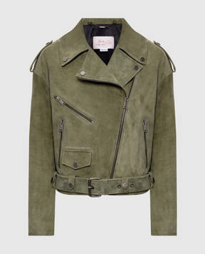 Babe Pay Pls Green suede leather jacket 2106УКР1SUEDE