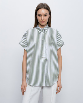 Brunello Cucinelli Striped silk shirt MH744MP205