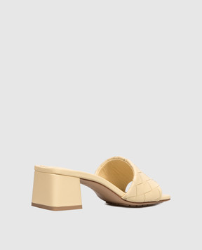 Bottega Veneta Parco yellow leather mules 838098V2ED0