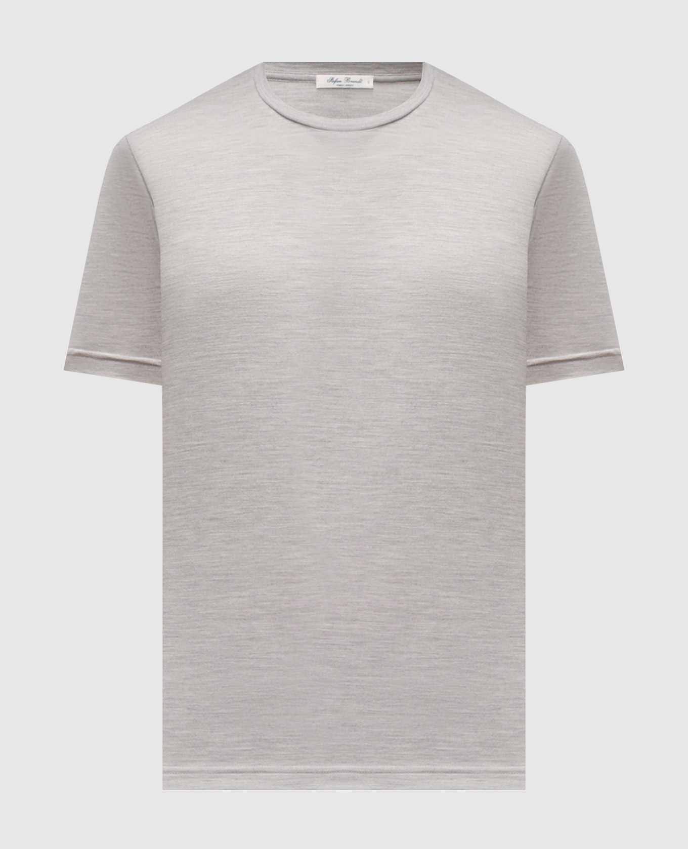 ENNO grey melange silk t-shirt