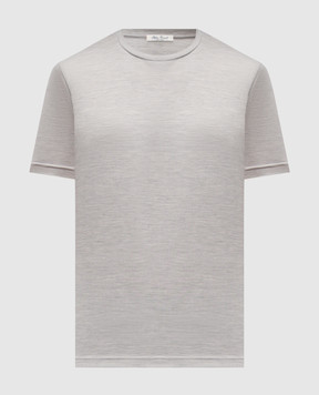 Stefan Brandt ENNO grey melange silk t-shirt ENNOSE