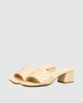 Bottega Veneta Parco yellow leather mules 838098V2ED0