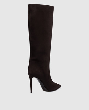 Le Silla Brown suede Eva boots 2100T090RCPPVEL