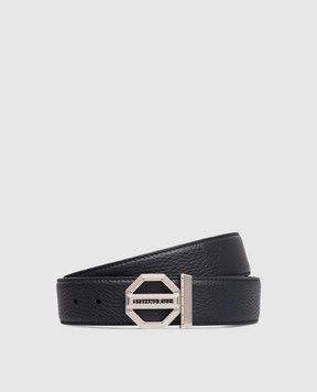 Stefano Ricci Blue leather belt with logo N382VDC554P