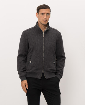 Stefano Ricci Gray wool and cashmere jacket MZJ6300020WC003V