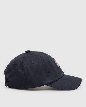 Woolrich Blue cap with logo patch CFWOAC2035MRUT3745