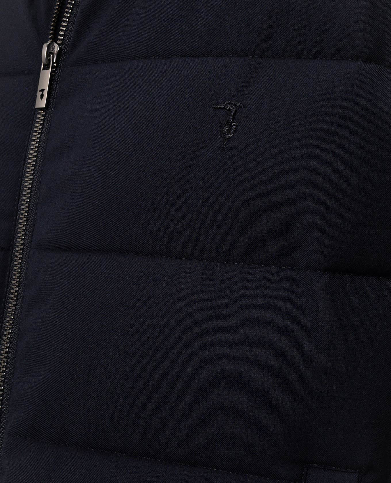 Blue jacket with embroidered emblem Trussardi 5