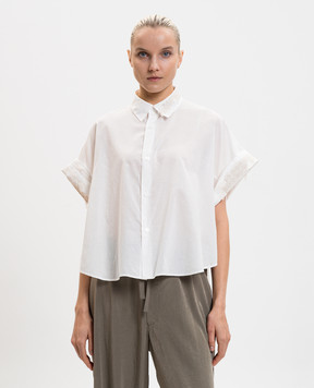 Y`S Yamamoto White shirt with embroidery YQB02030