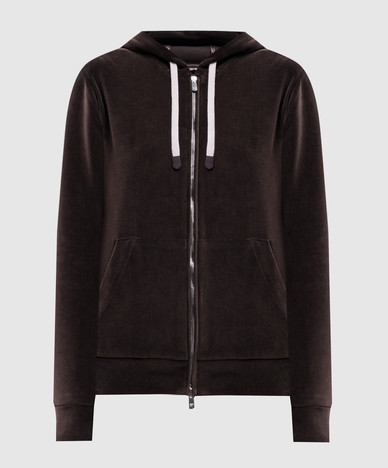 Sportjacke aus braunem Samt