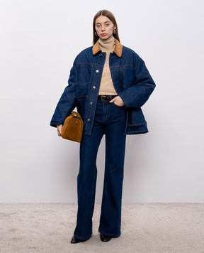 Ami Paris Blue insulated denim jacket UJK834DE0104