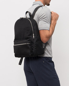 Orciani Black Laio Davis backpack P00711DVS