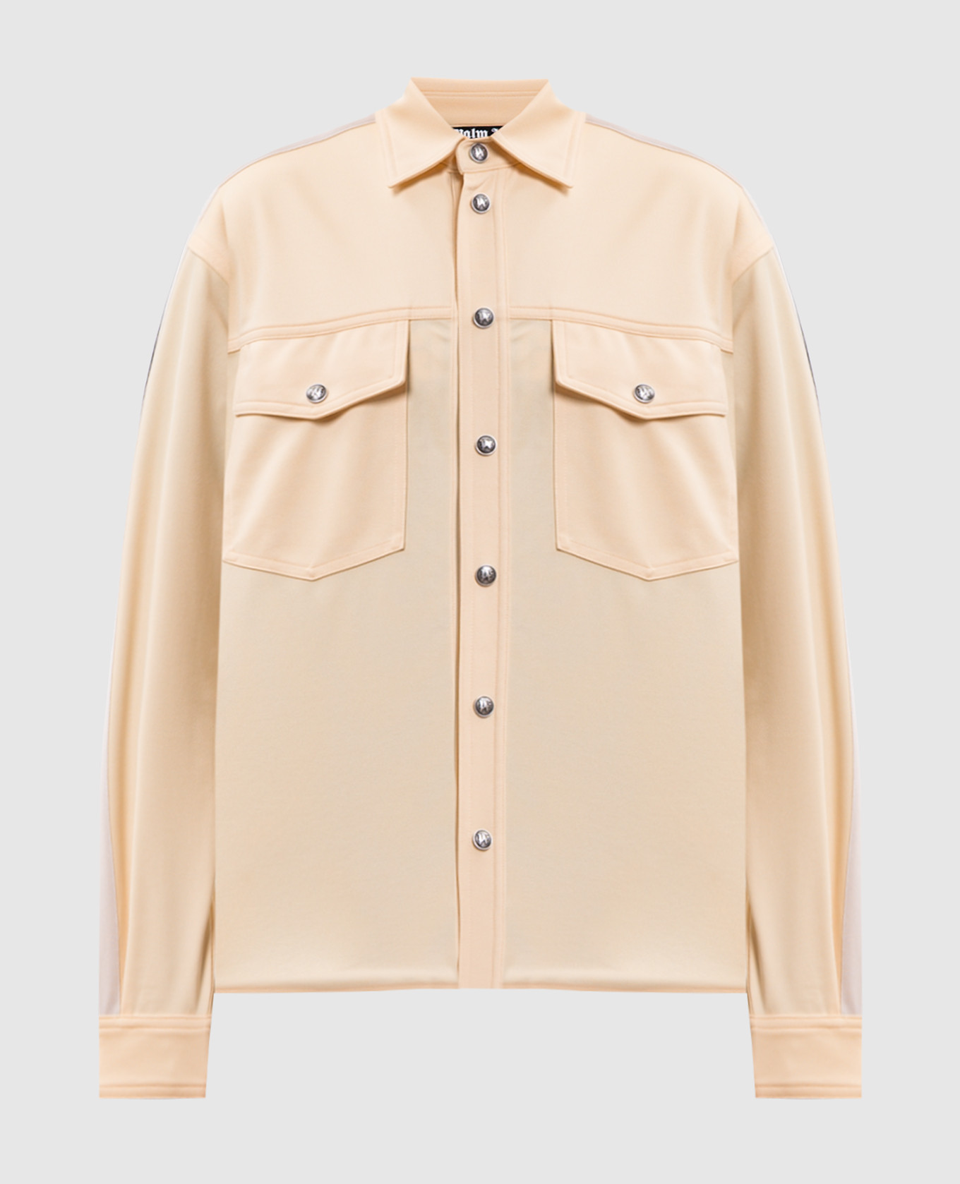Yellow shirt with logo embroidery