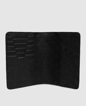 Stefano Ricci Black leather passport cover PP308UVD