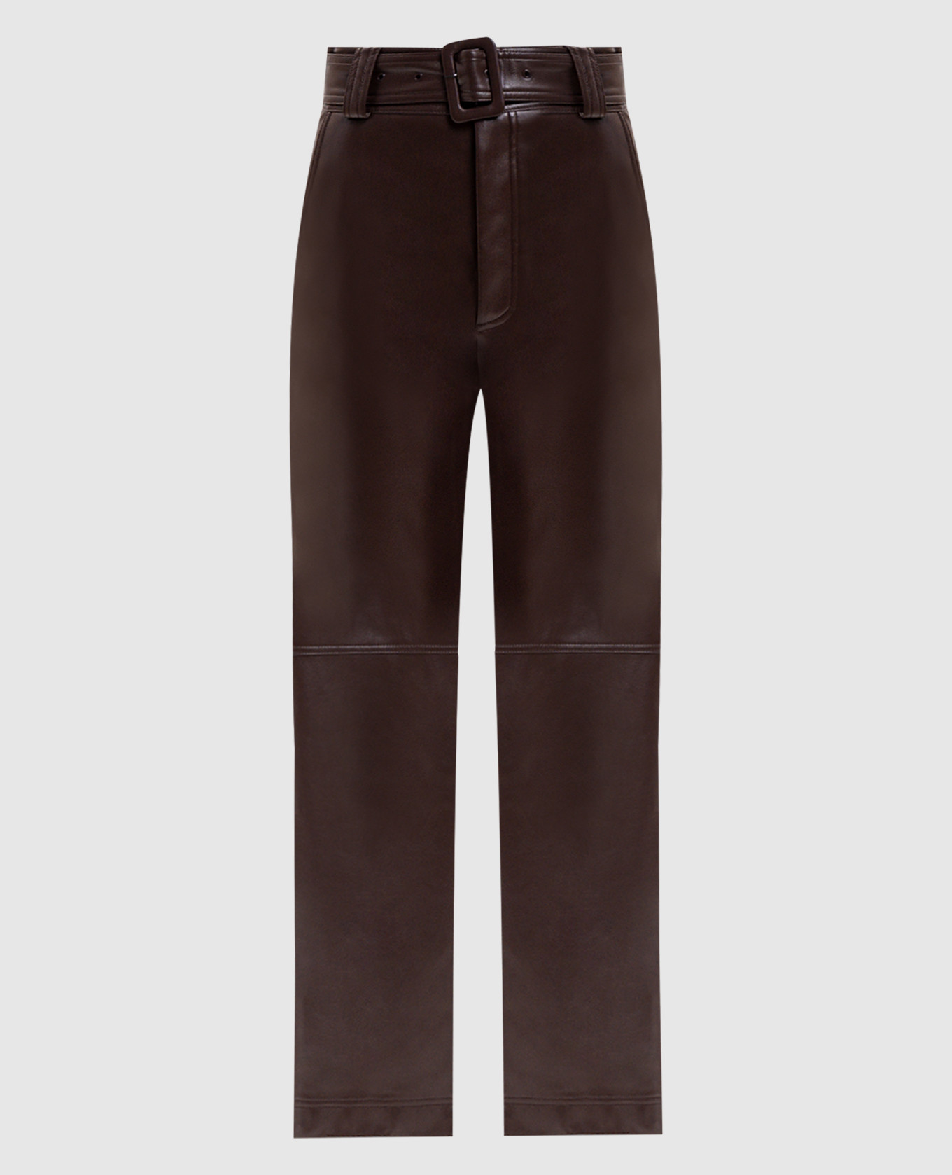 Brown pants with belt