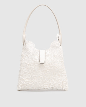 Ermanno Scervino White bag with embroidery D483S413PYV