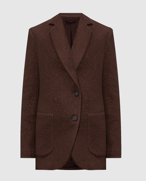 Brunello Cucinelli Brown jacket with lurex M0AZT7511P