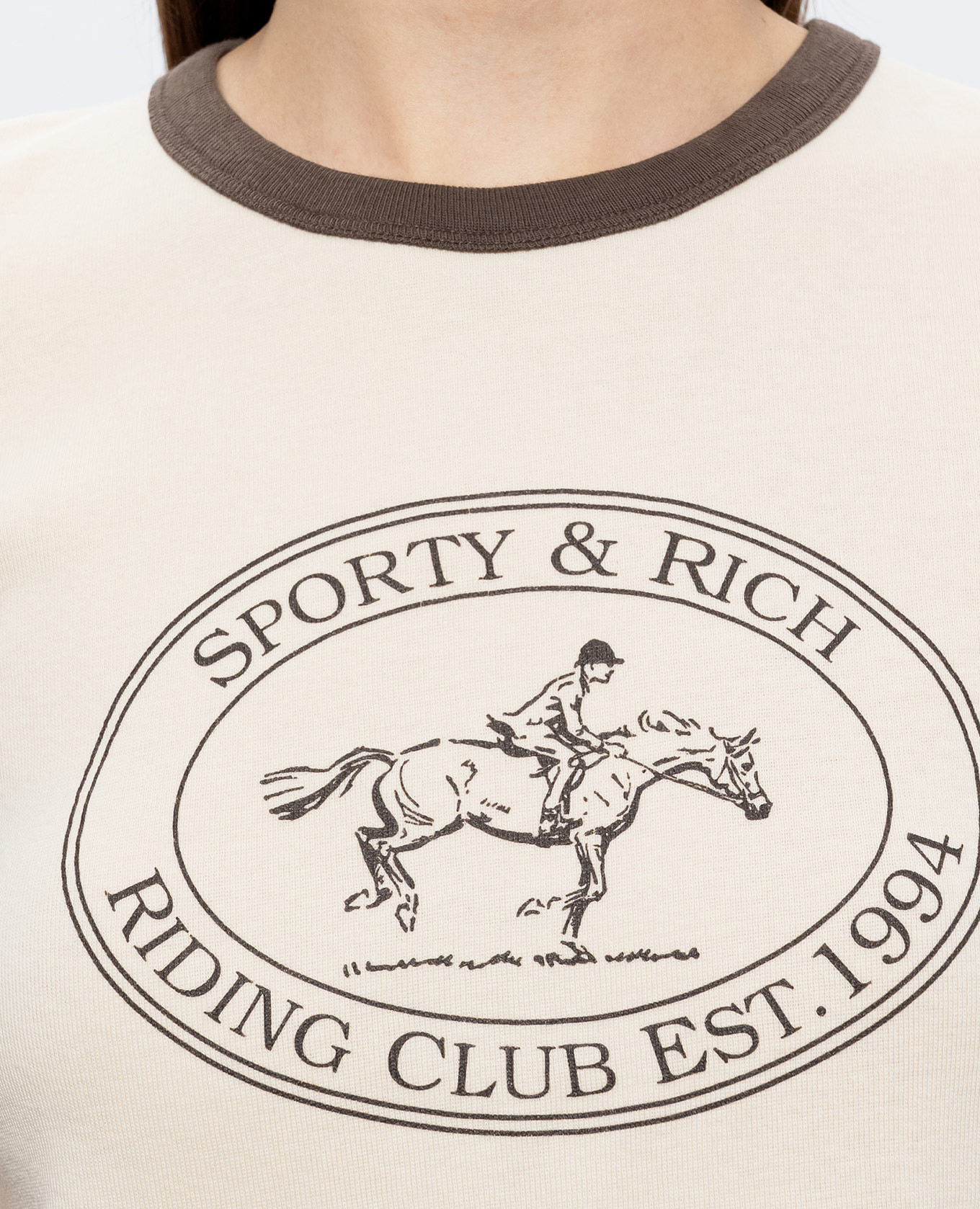 Beige Fatou T-shirt Sporty & Rich 5