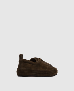 Tom Ford Khaki suede sneakers J1645LCL123C