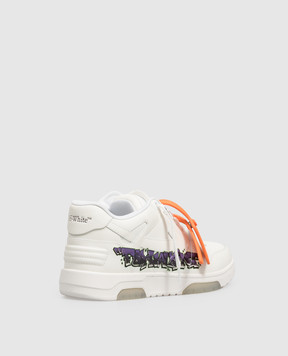 Off-White Out Of Office white leather sneakers with print OF06003510