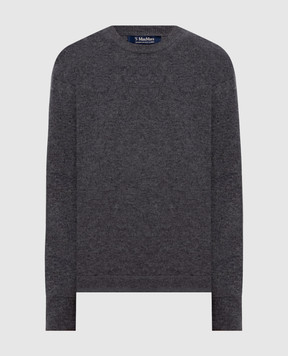 Max Mara NEBBIE gray wool and cashmere jumper SMMNEBBIE