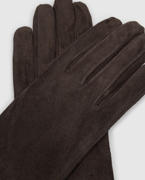 Sermoneta Gloves Suede gloves with rabbit fur 307ASUEDE