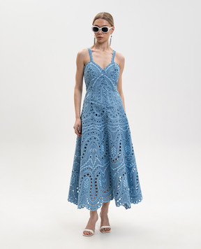 Charo Ruiz Blue Solace midi dress 263614