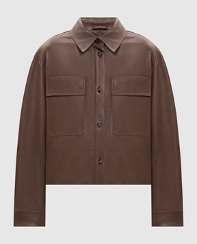 Max Mara Weekend Brown leather jacket PIOVRA WKDPIOVRA