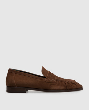 Babe Pay Pls Brown suede loafers MOCKYSSUEDE